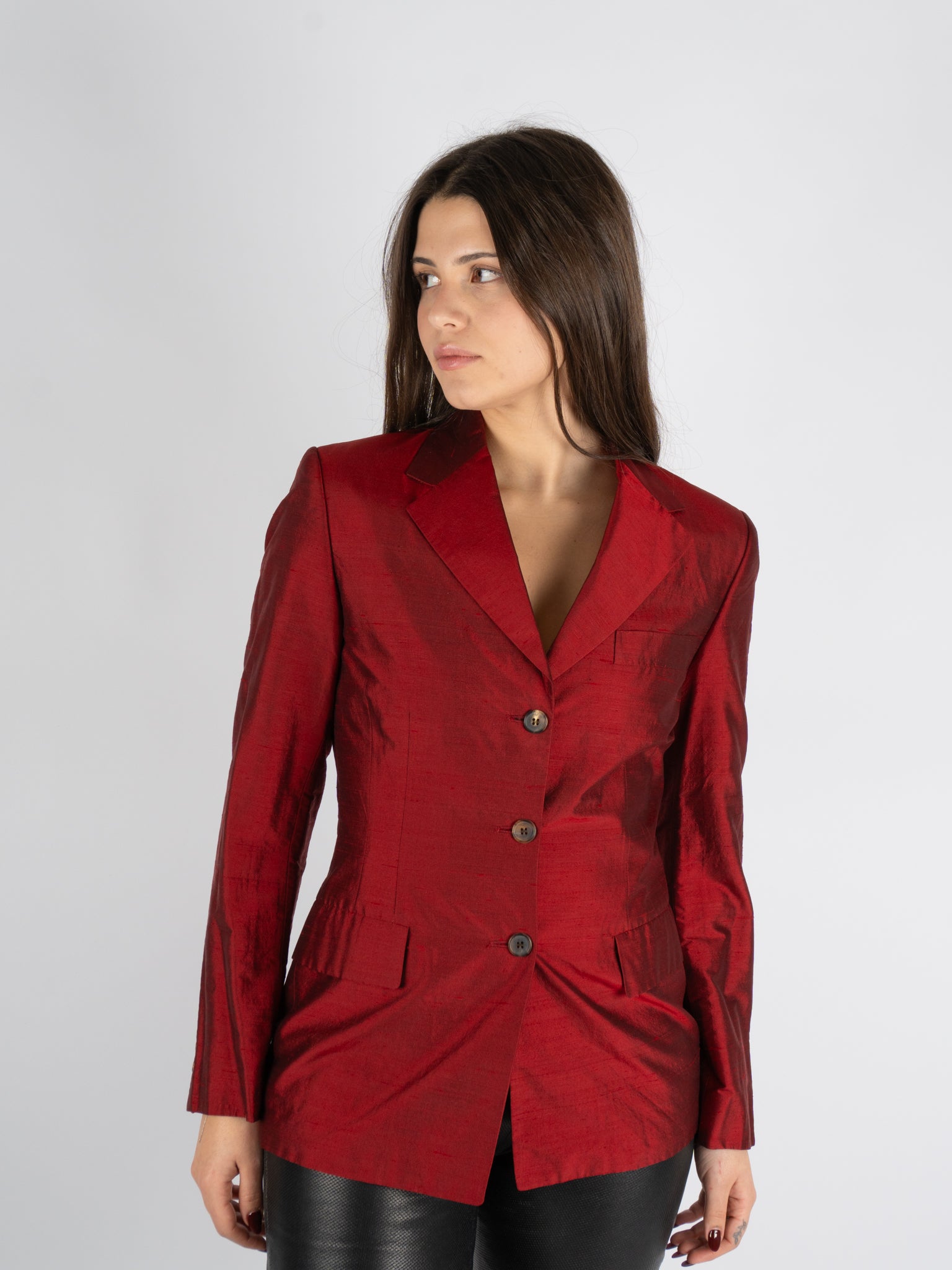 Blazer in seta Alberto Biani x New York