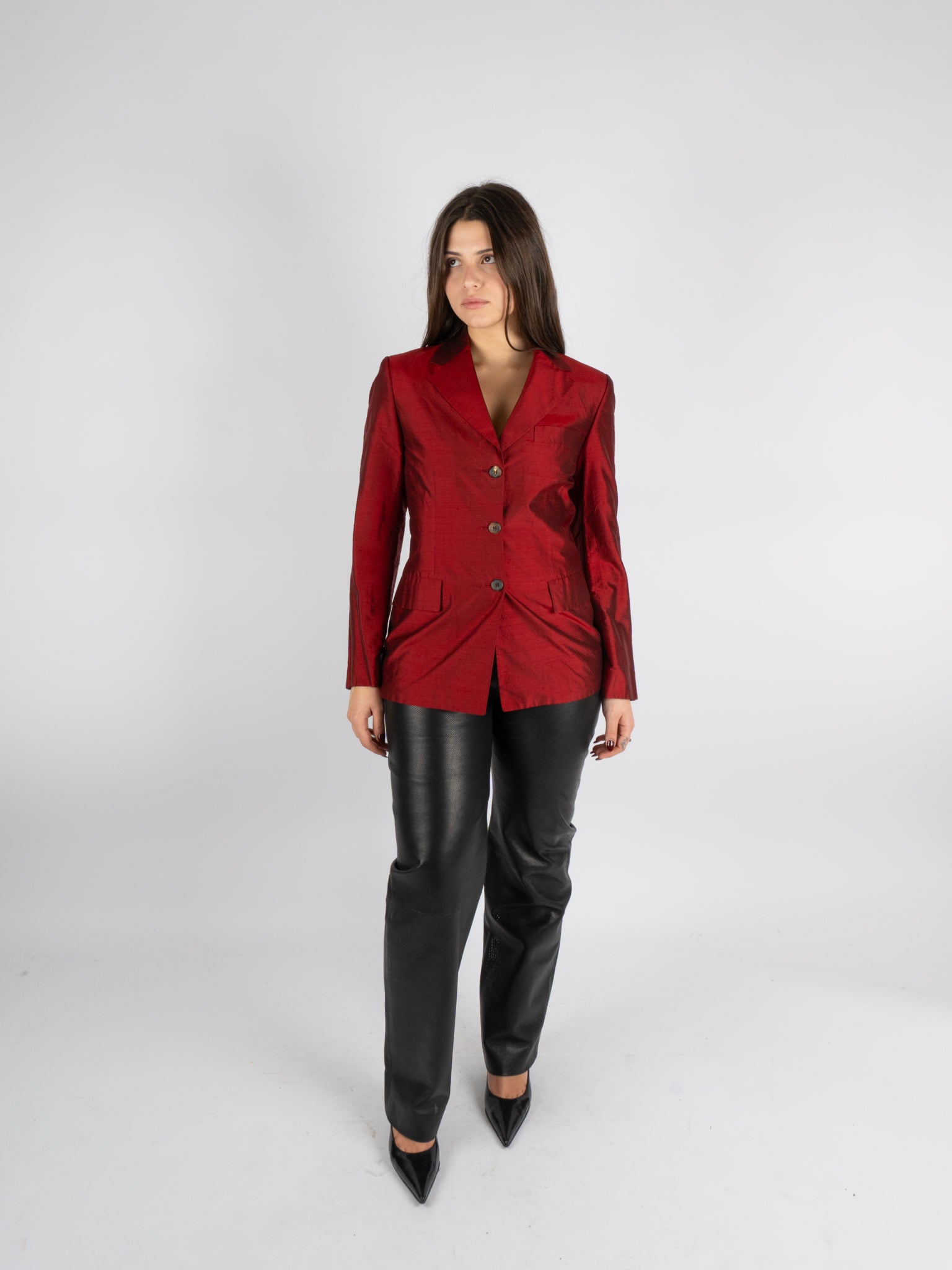 Blazer in seta Alberto Biani x New York