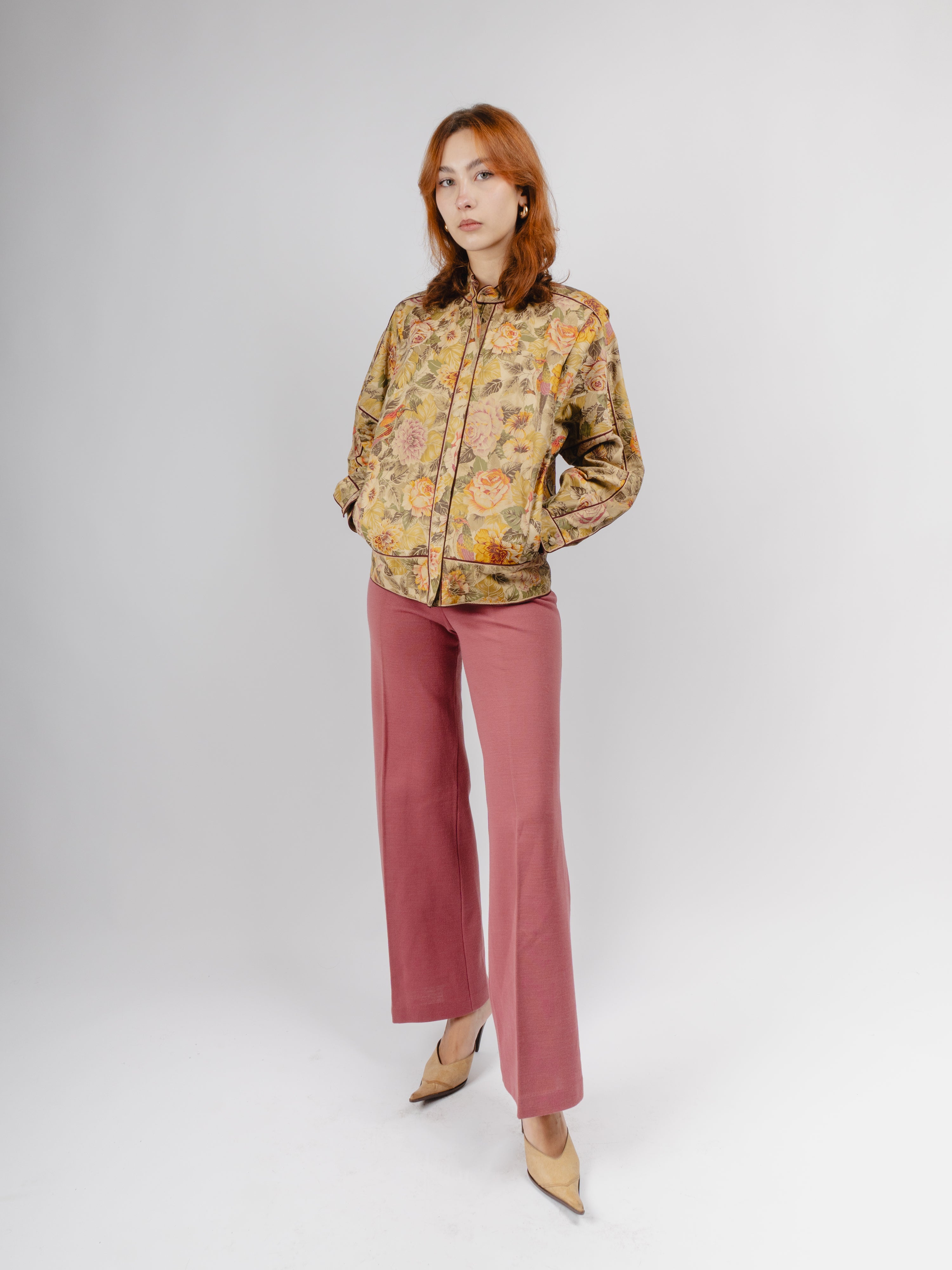 Pantalone gamba dritta 1974 rosa