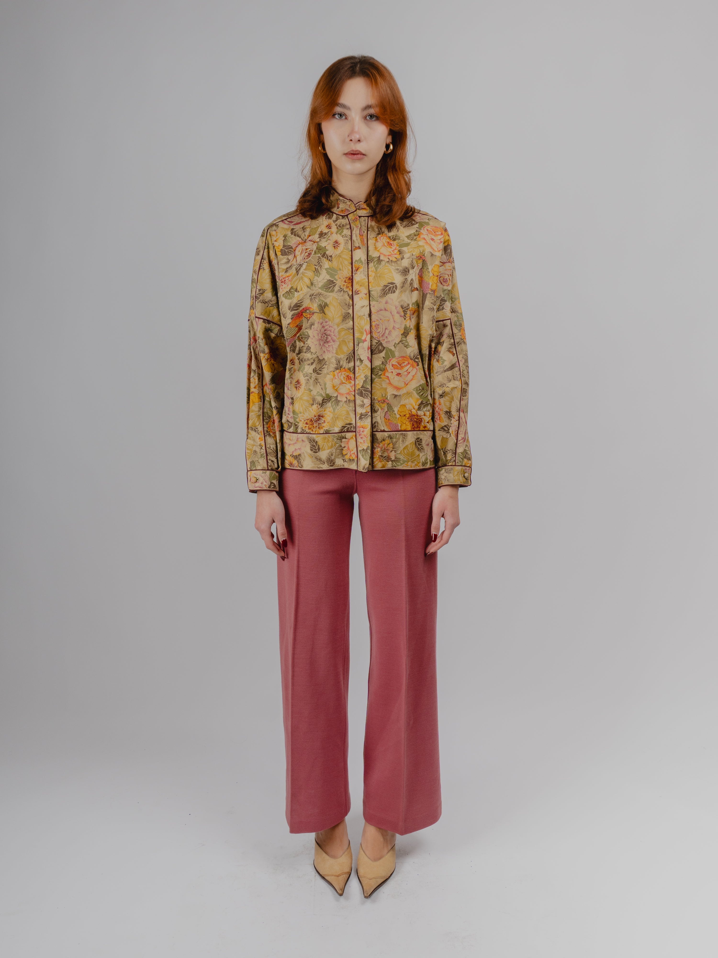 Pantalone gamba dritta 1974 rosa