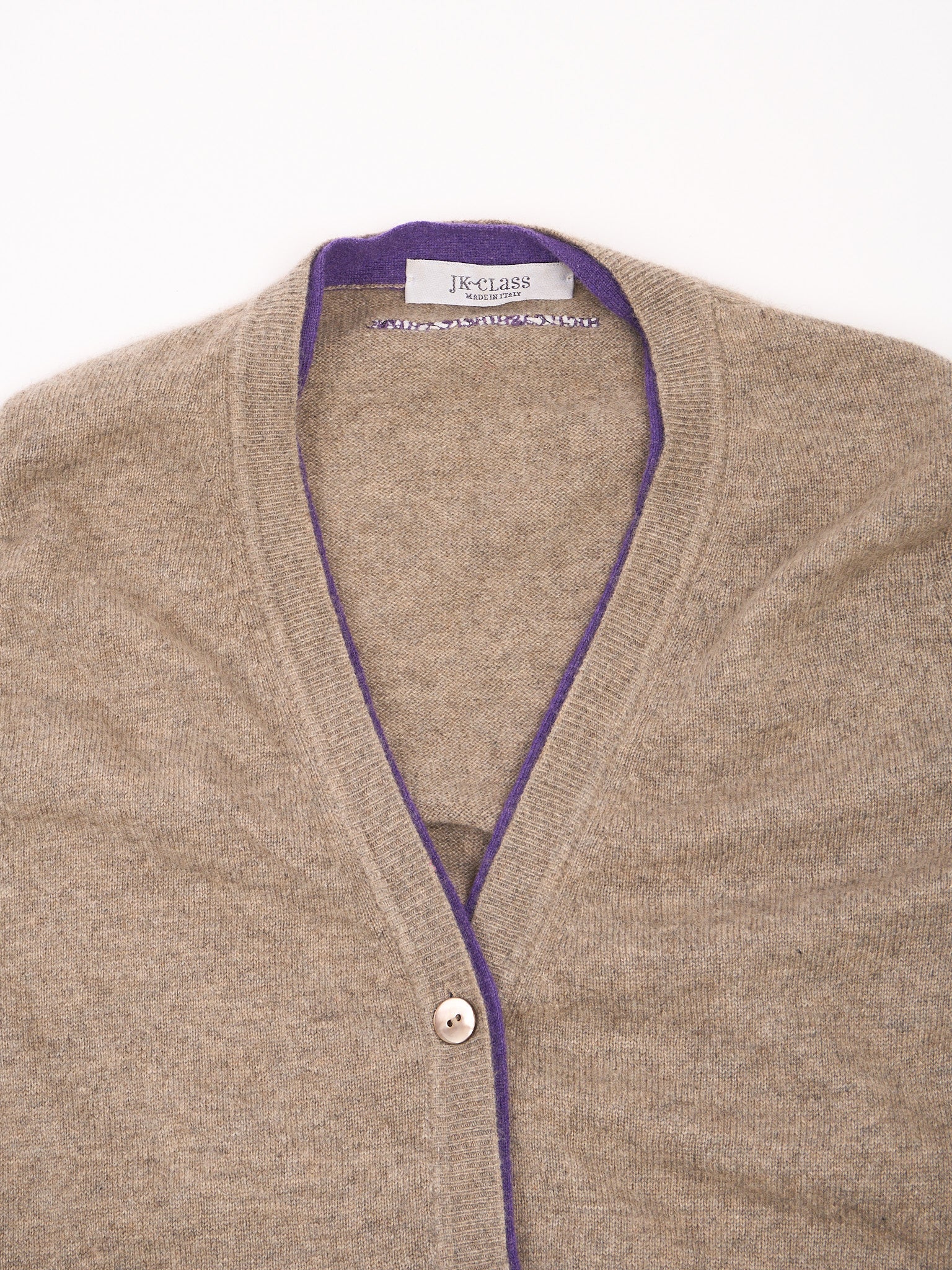 JKClass cashmere cardigan and t-shirt